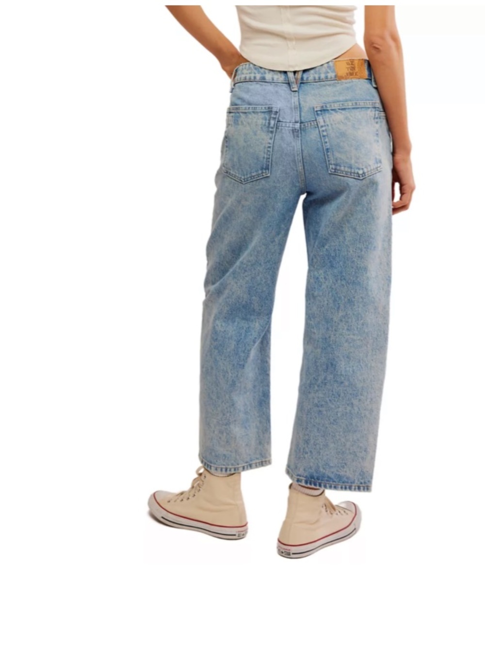 Free People We the Free Deep Trance Dropped Boyfriend Jeans - Picture 2 of 9
